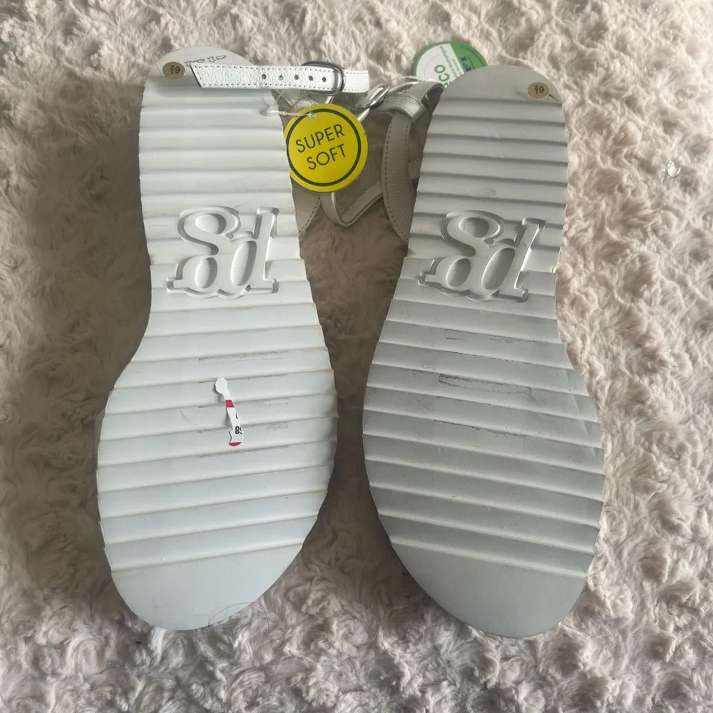 Paul Green Mindy Sandal white leather size 9‎ US NEW